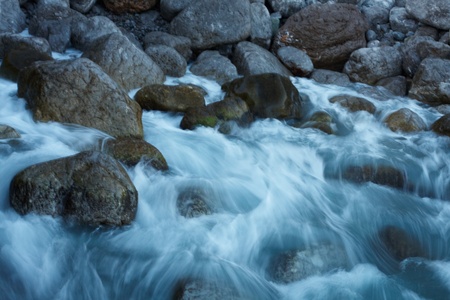 Coastal waves crash on the rocks  の写真素材