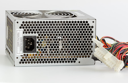 Dusty Computer Power Supply Unit, Close up