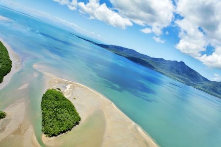 Tropical aerial landscapeの写真素材