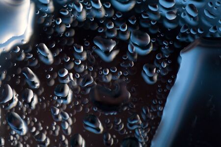 Abstract background - water drops on mirror