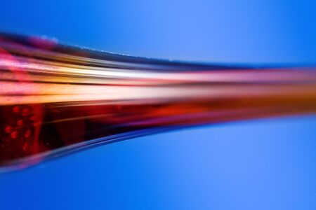 Close up macro shot of tear drop crystalの写真素材