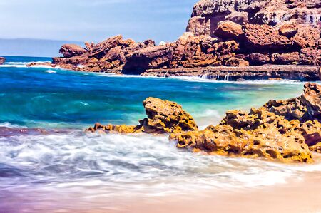 Atlantic landscape in a rocky bay