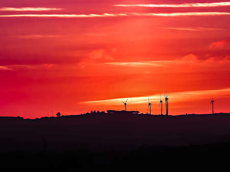 Sunrise from the terrace of my house in Sao Pedro da Cadeiras Portugal