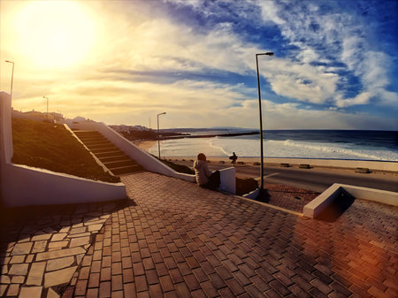 <p>Morning picture on the beach after sunrise</p>の写真素材