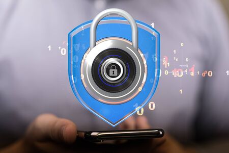 security illustration background.