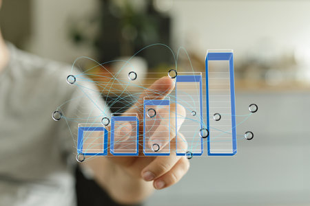 Interactive Business Growth Chart Data Analysis