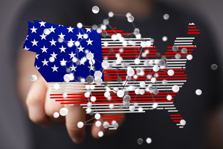 USA Network Map: Digital Connections Across America