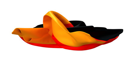 German Flag Wave Abstract Design Background Imageの写真素材