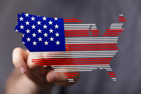 USA Map: American Flag Data Visualization