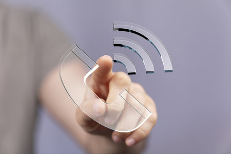 Contact Us: Wireless Phone Support and Helpの写真素材