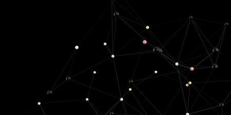 Abstract Network Connection Dots Lines