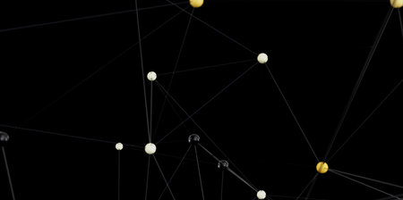 Abstract Network Connection Dots Lines