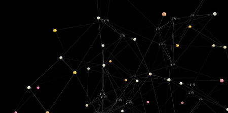Complex Network Connection Abstract Background