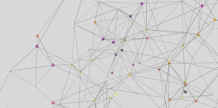 Complex Network Connections Abstract Background