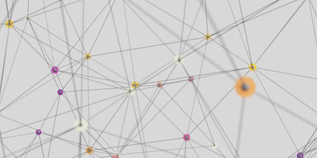 Abstract Network Connection Dots and Lines