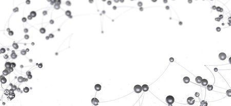 Abstract Network Connection Dots and Lines