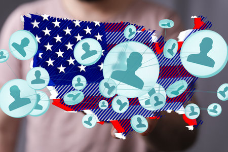 US Citizen Network: Online Connections Across Americaの写真素材