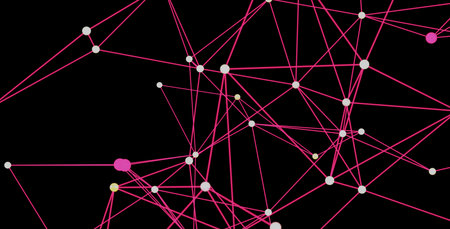 Abstract Network Connection Dots and Lines