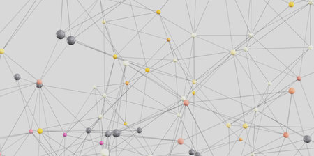 Abstract Network Connection: Global Communication Conceptの写真素材