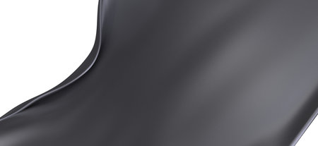 Abstract background of black wavy silk or satin. 3d rendering image.の写真素材