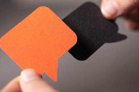 Communication, dialogue, conversationの写真素材