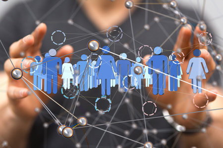 Global Network Connection: People in a Digital World