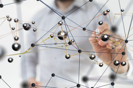 Global Network Connection: Business Technology Conceptの写真素材