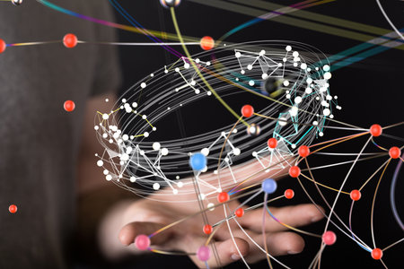 Global Network Connection in Hand, Digital World