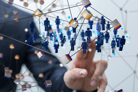 Global Network: Business Connections and Teamworkの写真素材