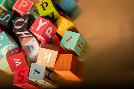 Colorful Wooden Alphabet Blocks for Kids Learning