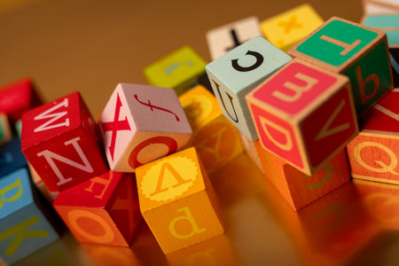 Colorful Alphabet Blocks for Kids Learning