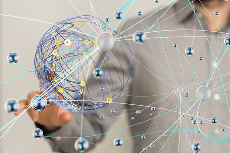 Global Network Connection: Digital Sphere and Interconnectivity