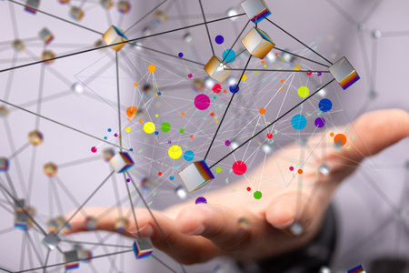Global Network Connection: Data Points and Cubes