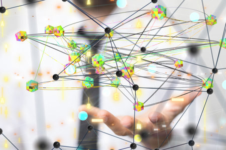 Global Network Connection: Abstract Data Visualization