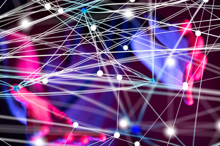 Global Network Connection: Abstract Technology Background