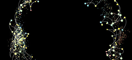 Abstract Network Connection Dots and Lines