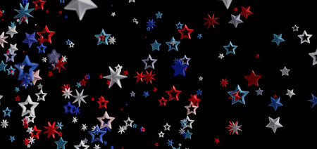 Patriotic Stars: Festive 4th of July Background