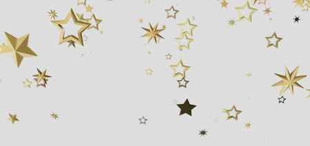 Golden Stars Festive Background: Sparkling Celebration