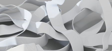 Abstract White Forms: Modern Minimalist Design
