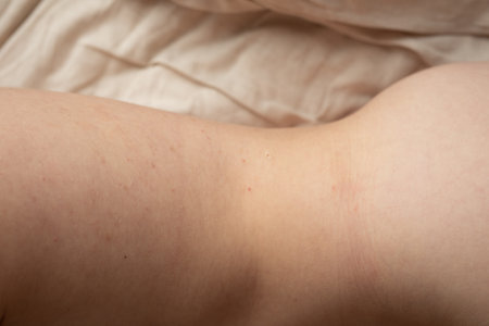 Close-up of Woman's Back Skin Texture