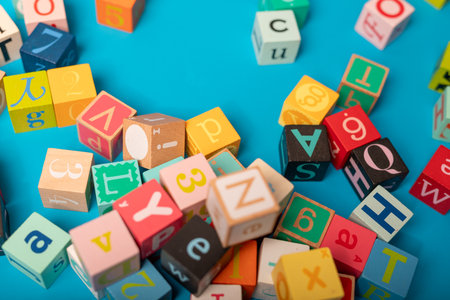 Colorful Alphabet Blocks for Kids Learning