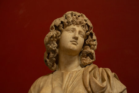 Ancient Greek Marble Bust: Serene Female Figure