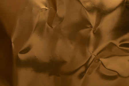 Abstract Brown Wrinkled Fabric Texture