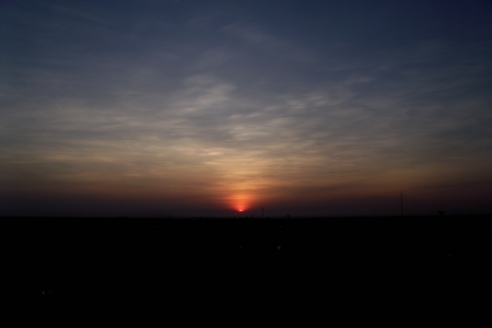 Beautiful Sunset over the cityの写真素材