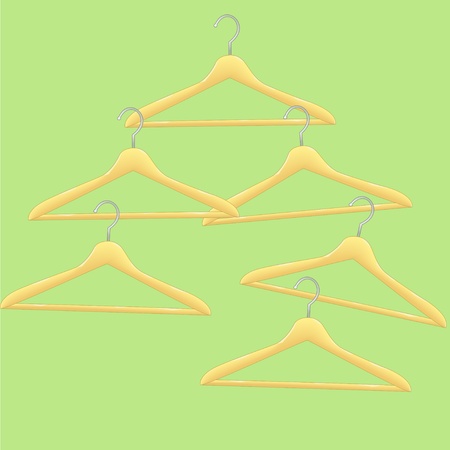 Colorful vector coat-hangers  Abstract background のイラスト素材