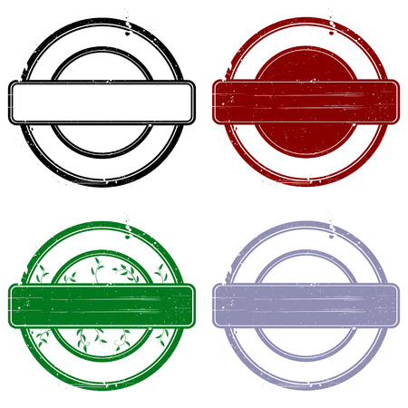 Set of colored stamps. Abstract vector illustration.のイラスト素材