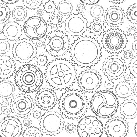 Seamless texture with pinions. Abstract vector illustration.のイラスト素材