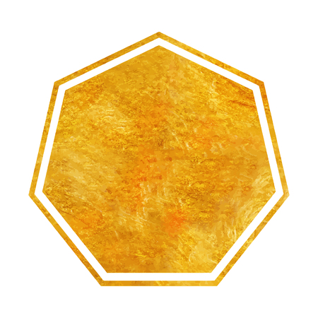 Gold  geometrical polygonal art deco style for wedding invitation, luxury templates, decorative pattern. Modern abstract element. vector illustration. Isolated on white backgrounds.のイラスト素材