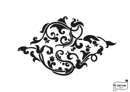 Vector elements. Curls and scrolls ornament for design and decoration.のイラスト素材