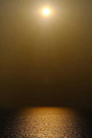 Sunset on the arabian sea Gokarna (Karnataka, India)の写真素材